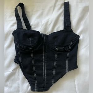 Zara black corset XS